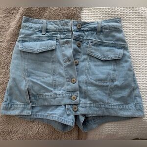 Flying angel denim skort